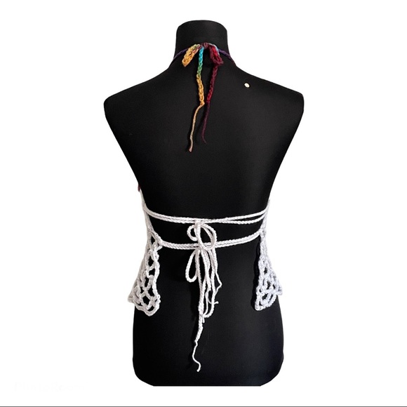 🏝Beautiful Crochet Halter Top🧡 - Picture 2 of 2